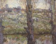 Vincent Van Gogh Orchard in Blossom with View of Arles (nn04) France oil painting artist